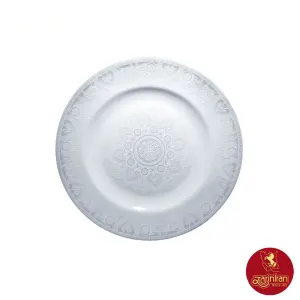 بشقاب پیش دستی ادلین طوسی چینی زرین ایتالیا اف سایز 19