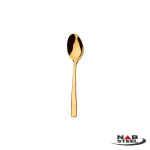 قاشق مربا خوری ناب استیل مدل فلورانس طلایی PVD