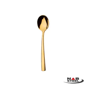 قاشق سوپ خوری ناب استیل مدل فلورانس طلایی PVD
