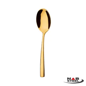 قاشق سرو خورشت ناب استیل مدل فلورانس طلایی PVD