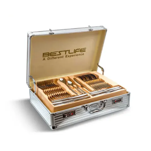 سرویس قاشق و چنگال 143 پارچه بست لایف مدل 219MS