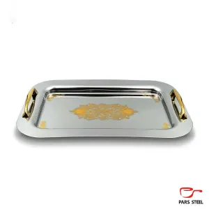 سینی مانا وسط طرحدار پارس استیل