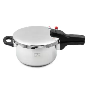 دیگ زودپز 4.5 لیتری پارس ( کف 3 لایه) با درب پیرکس پارس استیل