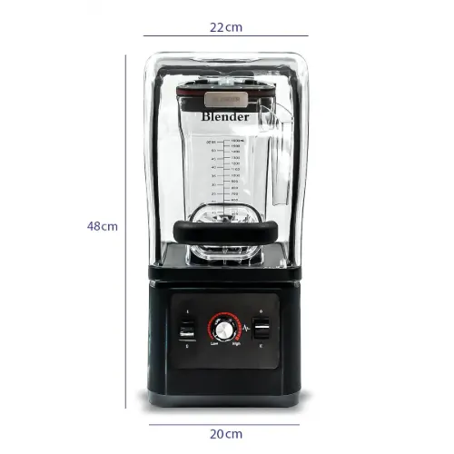 مخلوط کن صنعتی 1.6 لیتری Food Blender  سایلنسر دار