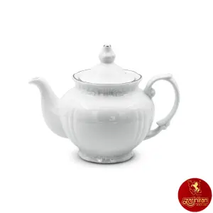 قوری چینی زرین چهار ترک طرح سمن