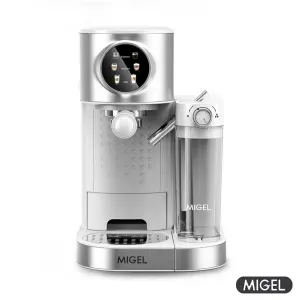 اسپرسوساز با فوم شیر اتوماتیک میگل GEM 193 سفید نقره ای