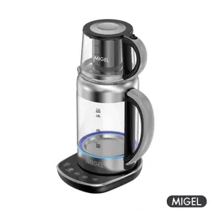 چای ساز روی هم شیشه ای میگل مدل GTS 230 مشکی