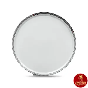 بشقاب تخت چینی زرین Zi فرم اس وگاس قرمز سایز 33