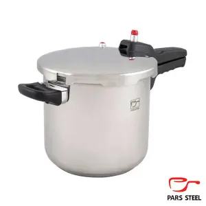 ديگ زودپز کف سه لایه پارس استیل ۷ ليتری