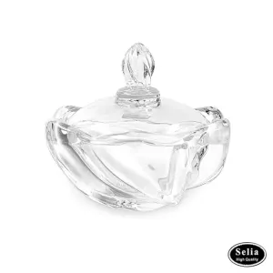 قندان شیشه ای بدون پایه سلیا Selia