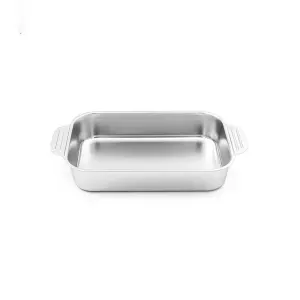 تابه استیل مخصوص فر و لازانیا سایز 33×19 داخل 27.5×17 کد B3319