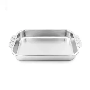 تابه استیل مخصوص فر و لازانیا سایز 41×24 داخل 34×22 کد B4124