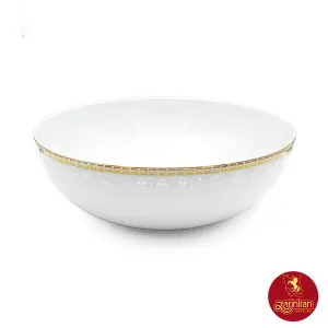 کاسه ریوا طلایی ایتالیا اف چینی زرین سایز 26