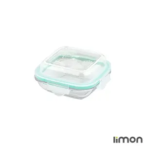 ظرف شیشه ای سرو و نگهداری دربدار 210 میلی لیتر لیمون 2027