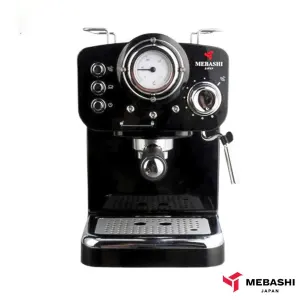 اسپرسو ساز 1.1 لیتری مباشی مدل ECM2009 با قابلیت تولید اسپرسو، کف ساز شیر، کافه لاته، کاپوچینو، کافه موکا، شیر داغ و آب جوش