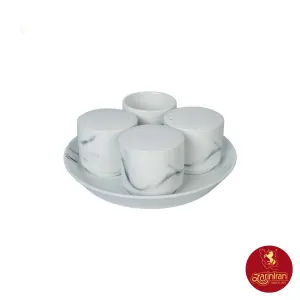 سرویس نمکپاش، فلفل پاش، سماق پاش و جای خلال دندان بلواستون چینی زرین