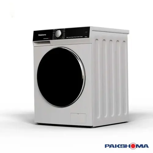 نمای بغل ماشین لباسشویی پاکشوما 9 کیلویی تمام اتوماتیک مدل L9