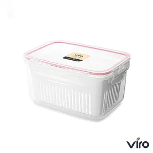 ظرف فریزری سبد دار ایزی لاک پلاس 1300 میلی لیتر مستطیل 2 - کد 602