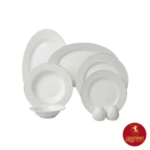 سرویس چینی طرح رستا زرین 6 نفره 28 پارچه