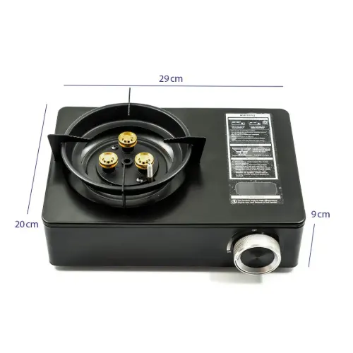 اجاق گاز مسافرتی سه شعله وارداتی کیف دار مشکی