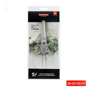 قیچی آشپزخانه دسته شفاف شنگیا کد J0042