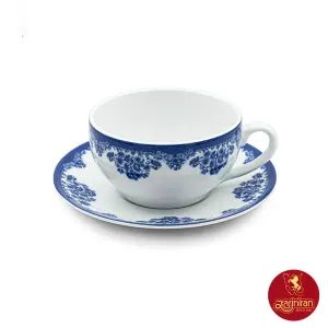 سرویس فنجان و نعلبکی 6 نفره چینی زرین سایز 10 ایتالیا اف فلورانس