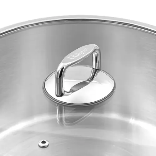 خرید قابلمه استیل سایز 28 طرح فلت UN-9908