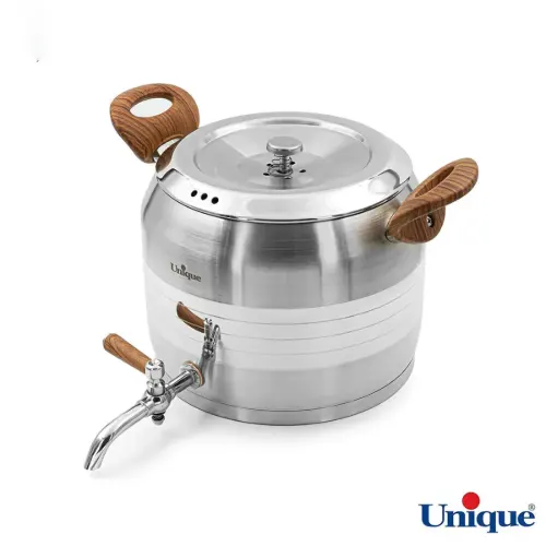 قیمت ست کتری قوری 5 لیتر یونیک UN-7295 دسته چوبی