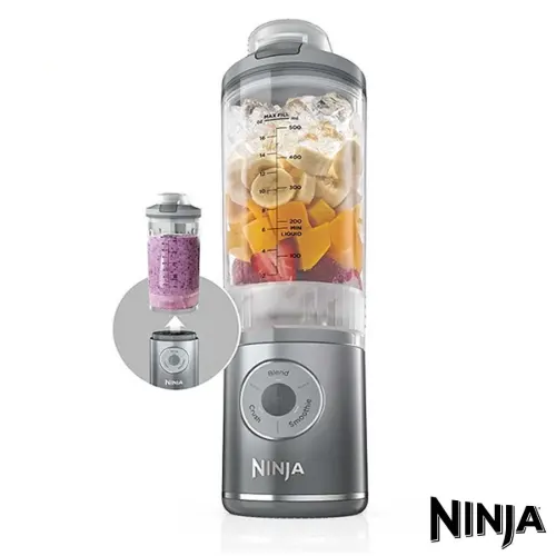 شیکر شارژی نینجا BC251 گنجایش 650 میلی لیتر نقره ای