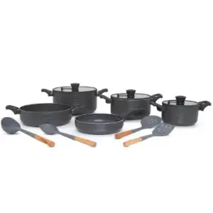 قابلمه سایز 14 یونیک کف گرانیت مشکی UN-8101