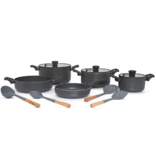 قابلمه سایز 14 یونیک کف گرانیت مشکی UN-8101