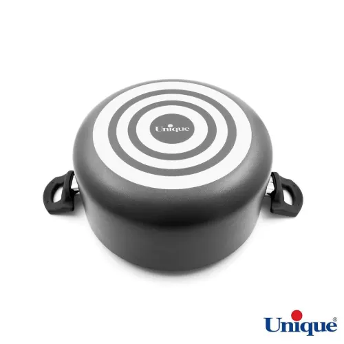 قابلمه سایز 24 یونیک کف گرانیت طوسی تیره UN-8108