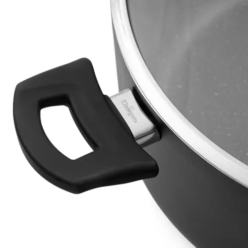 قیمت قابلمه سایز 24 یونیک کف گرانیت مشکی UN-8107