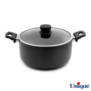 قابلمه سایز 28 یونیک کف گرانیت مشکی UN-8109