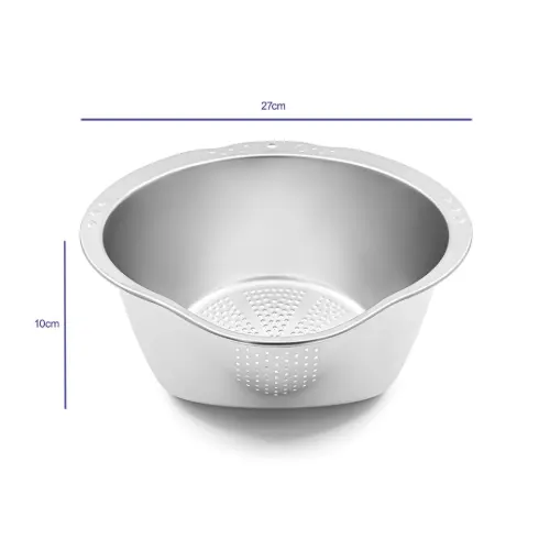 ابعاد آبکش استیل شستشو سبزیجات مدل W-24