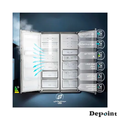 ابعاد آبسردکن ایستکول TM-CW409 یخچال دار