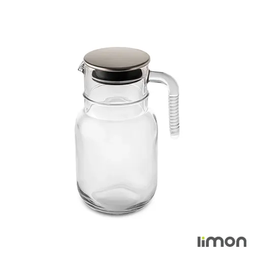 پارچ شیشه ای 1.5 لیتری در استیل لیمون 2376