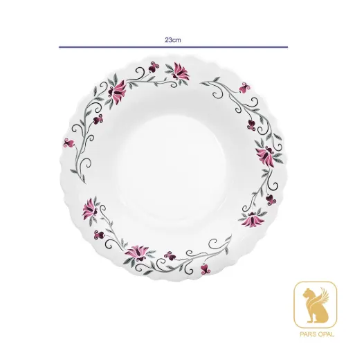 قیمت بشقاب گود 225 پارس اپال طرح لیندا کد 124