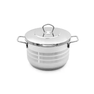 قابلمه استیل کارکموس سایز 22 مدل A-1916 PRO درب استیل