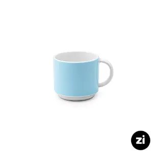 فنجان قهوه خوری چینی زرین ZI فرم اس پاستل آبی سایز 6