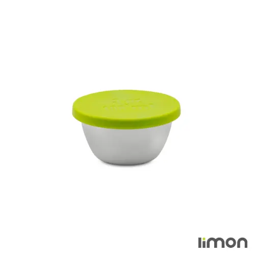 ست سه عددی پیاله استیل 100میلی لیتر دربدار لیمون