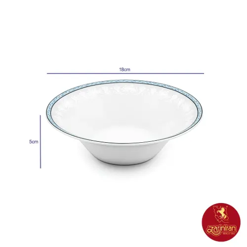 خرید پیاله شهرزاد چینی زرین طرح وایت رز سایز 18