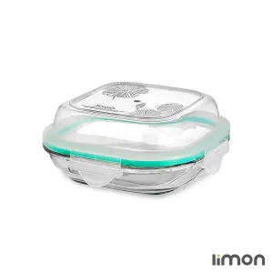 ظرف شیشه ای سرو و نگهداری دربدار 520 میلی لیتر لیمون 2026