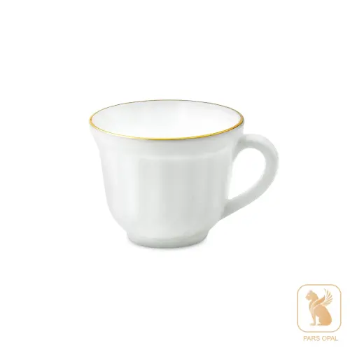 فنجان پارس اپال طرح لب طلا کد 270