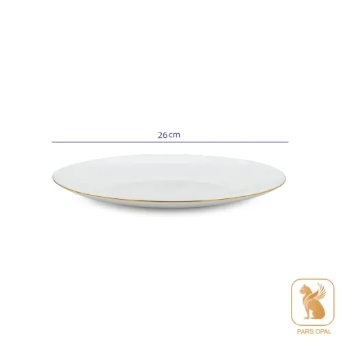 بشقاب تخت لب طلا پارس اپال