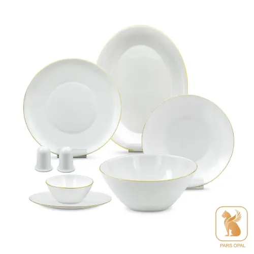 سرویس گرد لب طلا پارس اپال 6 نفره 28 پارچه