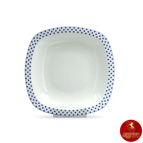 بشقاب گود چینی زرین کواترو طرح ورنیکا سایز 20