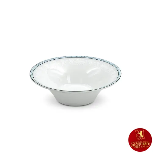 سالاد خوری چینی زرین شهرزاد طرح وایت رز سایز 14 کوچک