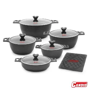 سرویس قابلمه 10 پارچه کاندید با طراحی مدرن و کاربردی