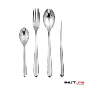 سرویس قاشق و چنگال 143 پارچه بست لایف مدل 202ML